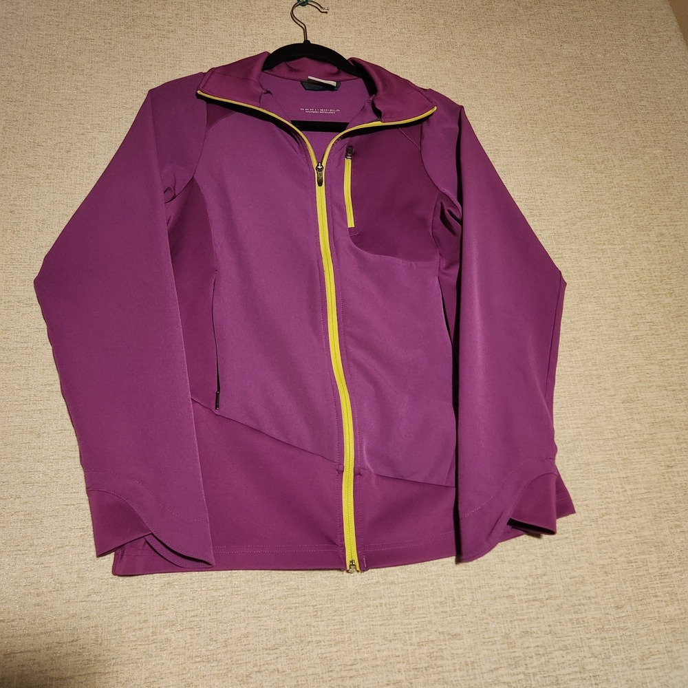 Columbia Softshell Jacket Womens Medium Purple Omni-Shield Full Zip AL3036